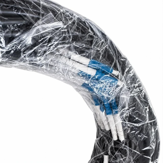 Alt view image 3 of 4 - 12 Strand 75m Outdoor Armored Single Mode Fiber Optic Cable, LC/UPC to LC/UPC, 9/125 OS2