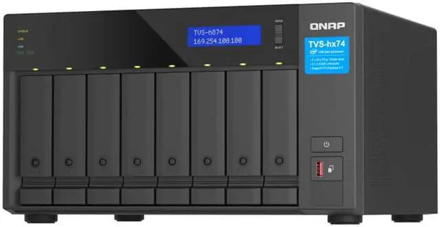 Alt view image 2 of 6 - QNAP TVS-h874-i5-32G 8Bay 2.5GbE NAS (without HDD) Network Storage Server Home Desktop Enterprise Private Cloud
