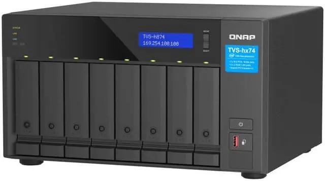 Alt view image 3 of 6 - QNAP TVS-h874-i5-32G 8Bay 2.5GbE NAS (without HDD) Network Storage Server Home Desktop Enterprise Private Cloud