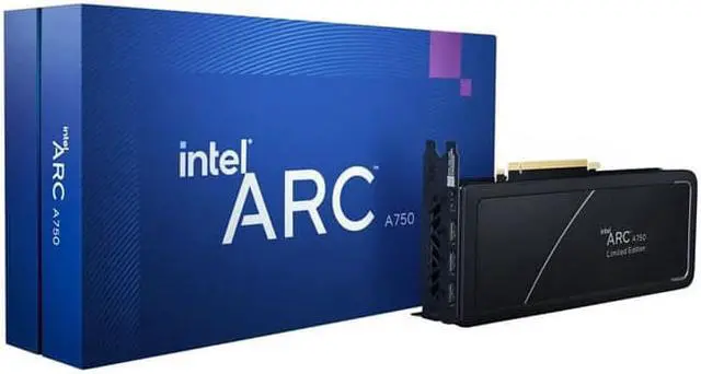 Alt view image 3 of 5 - Intel Arc A750 8GB GDDR6 PCI Express 4.0 x16 Video Card gaming graphics card