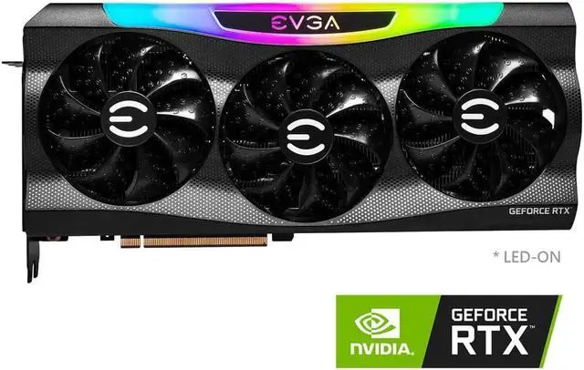 Alt view image 2 of 7 - EVGA GeForce RTX 3090 Ti FTW3 ULTRA GAMING, 24G-P5-4985-KR, 24GB GDDR6X, iCX3 Technology, ARGB LED, Metal Backplate, Includes eLeash Video Card
