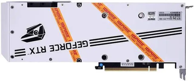 Alt view image 5 of 5 - Colorful iGame GeForce RTX3080 Ultra W OC 10G LHR GDDR6X gaming computer white graphics card