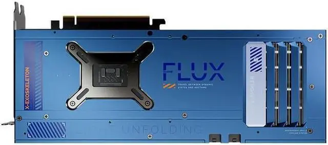 Alt view image 3 of 7 - GUNNIR Intel Arc A770 Flux 8G OC Blue 2400MHz GDDR6 game design video clip graphics card