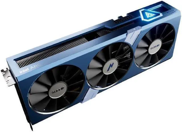 Alt view image 4 of 7 - GUNNIR Intel Arc A770 Flux 8G OC Blue 2400MHz GDDR6 game design video clip graphics card