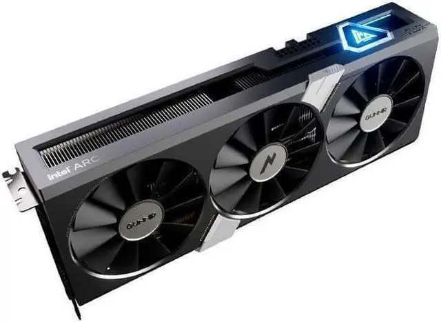 Alt view image 2 of 5 - GUNNIR Blue Halberd Intel Arc A770 Flux 8G OC Desktop Computer Independent Game Graphics Card, 8GB 256bit GDDR6,1 × HDMI Interface, 3 × DisplayPort Interface(All-new) Black