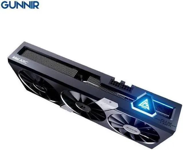Alt view image 4 of 5 - GUNNIR Blue Halberd Intel Arc A770 Flux 8G OC Desktop Computer Independent Game Graphics Card, 8GB 256bit GDDR6,1 × HDMI Interface, 3 × DisplayPort Interface(All-new) Black