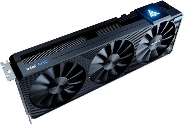 Alt view image 2 of 3 - GUNNIR Intel Arc A750 Photon 8G OC 2400MHz GDDR6 Game Design Video Editing Desktop Computer Discrete Graphics Card black