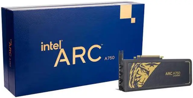 Main image of Intel Arc A750 8GB GDDR6 PCI Express 4.0 x16 Video Card Professional design graphics card for desktop gaming games Mainland China Limited Edition
