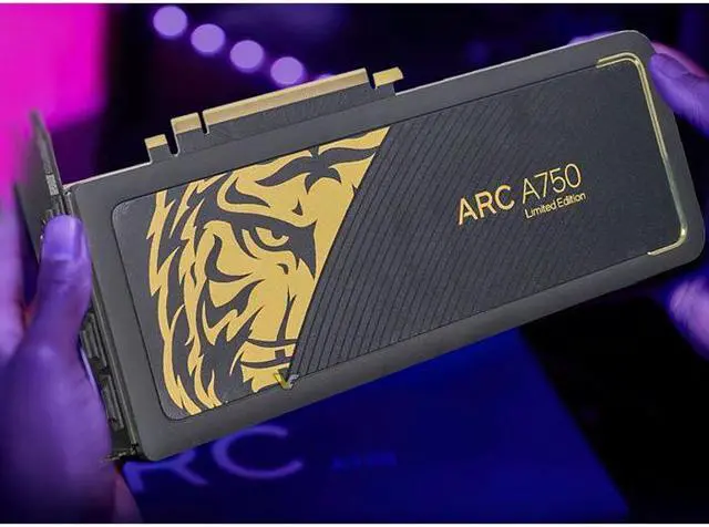 Alt view image 3 of 3 - Intel Arc A750 8GB GDDR6 PCI Express 4.0 x16 Video Card Professional design graphics card for desktop gaming games Mainland China Limited Edition
