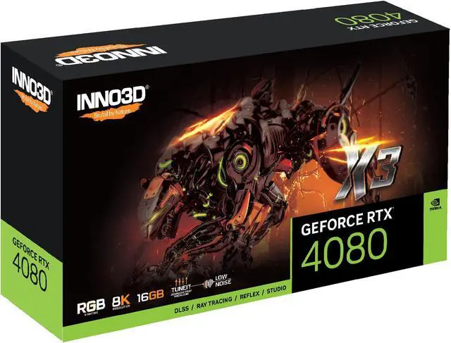 Alt view image 3 of 3 - Inno3DGEFORCE RTX 4080 16GB X3 E-sports Game Display Card DIY Computer Accessories