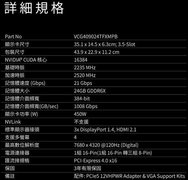 Alt view image 5 of 17 - PNY XLR8 GeForce RTX4090 24GB DDR6X UPRISING three fan game display card DIY computer accessories