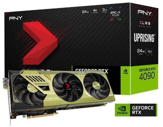 Alt view image 2 of 17 - PNY XLR8 GeForce RTX4090 24GB DDR6X UPRISING three fan game display card DIY computer accessories