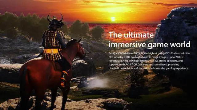 Alt view image 2 of 5 - BenQ X300i 4K HDR LED Gaming Highlights Three Ping Machine Projector/Gamer Grade Gaming Projector