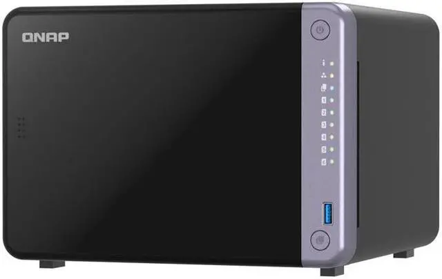 Main image of QNAP 2024 TS-632X-4G network storage NAS desktop home server private cloud 6 bay