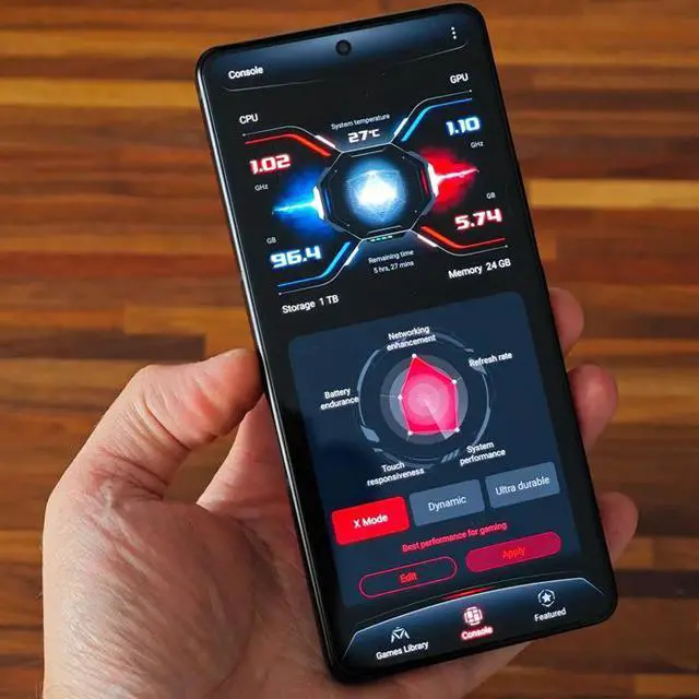 Alt view image 6 of 7 - ASUS ROG Phone 9 Pro Edition 24G/1T 6.78 inches 5G gaming phone 5800mAh 185Hz