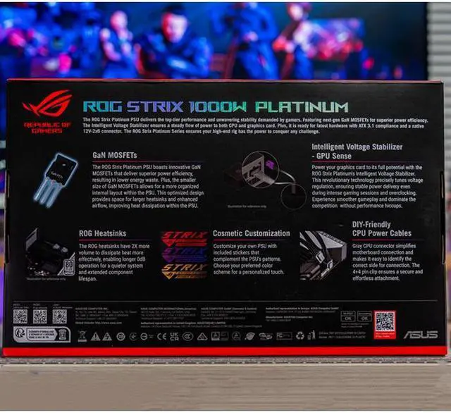 Alt view image 2 of 2 - International Version  No Warranty,ASUS ROG STRIX 1000W Platinum Power SupplyShipping in 7 working daysROG-STRIX-1000P-GAMING