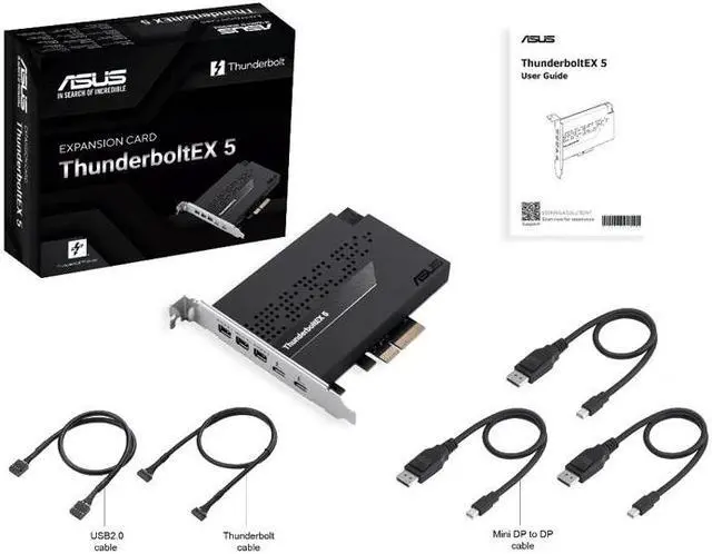 Alt view image 4 of 5 - ASUS ThunderboltEX 5 Expansion Card,Dual Thunderbolt 5 USB-C ports [International version - no warranty] Please confirm compatibility before placing an order