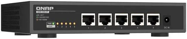 Main image of QNAP QSW-3205-5T 5-port 10GbE Multi-Gig 5-speed switch network splitter