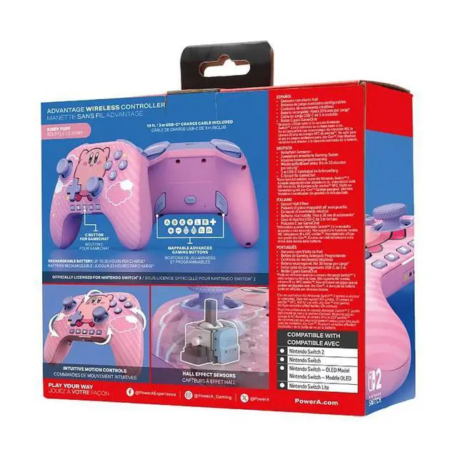 Alt view image 3 of 6 - PowerA Official Nintendo Licensed Switch 2 Wireless Game Controller Expansion Kirby(Shipped from Taiwan)