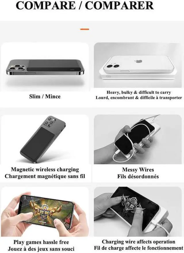 Alt view image 3 of 7 - STIMULA LIFESTYLE 3 IN 1 COMPATIBLE WITH APPLE MAGSAFE  MAGNETIC WATCH AIRPODS PRO IPHONE 11 12 13 FAST WIRELESS CHARGER BATTERY POWER BANK SUPPLY