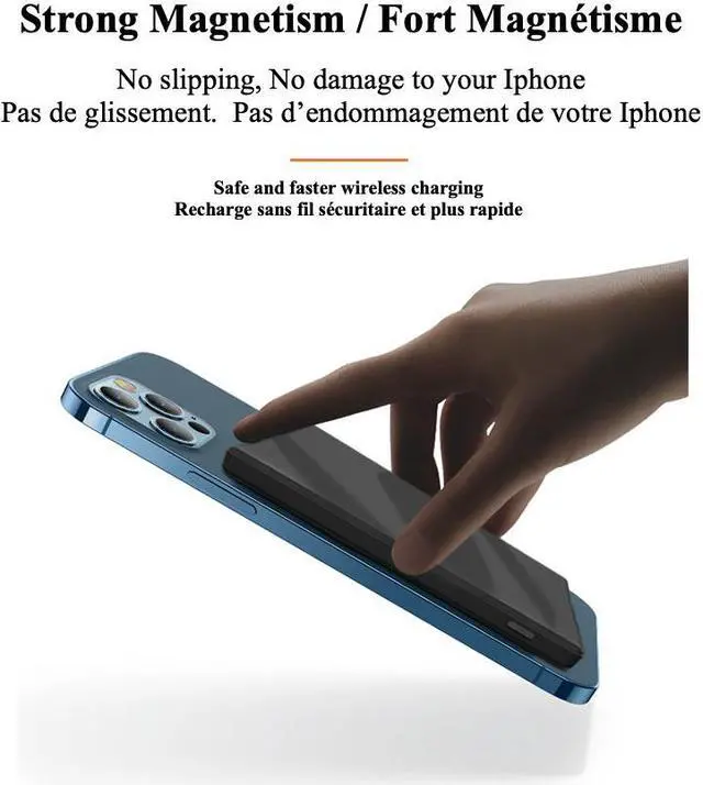 Alt view image 6 of 7 - STIMULA LIFESTYLE 3 IN 1 COMPATIBLE WITH APPLE MAGSAFE  MAGNETIC WATCH AIRPODS PRO IPHONE 11 12 13 FAST WIRELESS CHARGER BATTERY POWER BANK SUPPLY