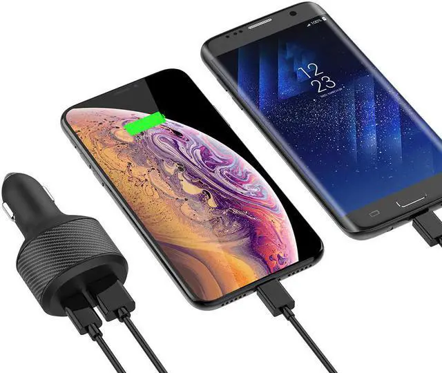 Alt view image 2 of 7 - Stimula Lifestyle 108W 2 Port USB-C & QC 3.0 USB Compatible with MacBook Pro iPad Pro iPhones PC Quick Charge Cigarette Car Lighter Charger Power Adapter Inverter