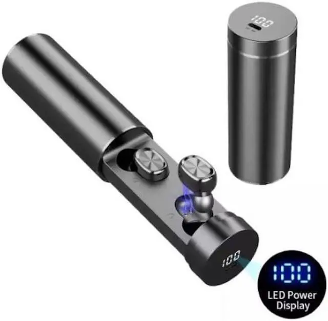 Alt view image 2 of 7 - Stimula Lifestyle Slim Heads - Apple Compatible TWS In-Ear Bluetooth JL 5.0 Truly Wireless Headphones Earbuds with Charging Box