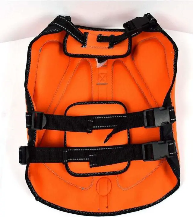 Alt view image 3 of 6 - STIMULA LIFESTYLE SILVER PAW DOG LIFE JACKET FOR POOL, LAKE, OCEAN, RIVER & BEACH SIZE LARGE