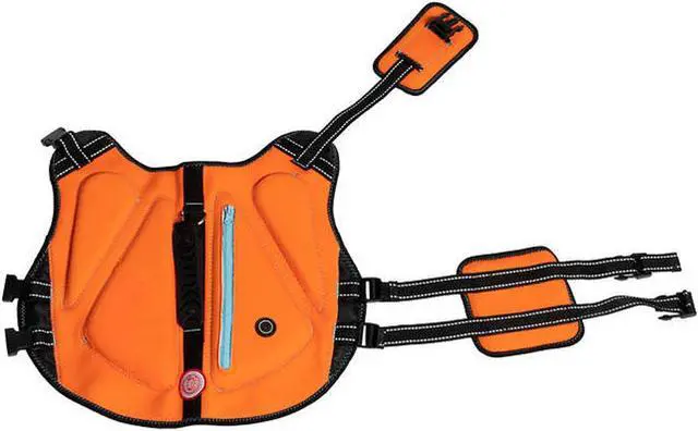 Alt view image 4 of 6 - STIMULA LIFESTYLE SILVER PAW DOG LIFE JACKET FOR POOL, LAKE, OCEAN, RIVER & BEACH SIZE LARGE