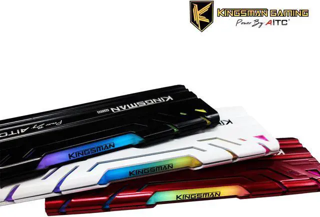 Alt view image 5 of 7 - KINGSMAN RGB 8GB 288-Pin PC RAM DDR4 3200 (PC4 25600) Desktop Memory Model-White