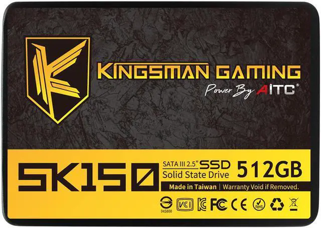 Main image of AITC KINGSMAN SK150 2.5" 512GB Performance Boost SATA III 3D NAND Internal Solid State Drive (SSD)