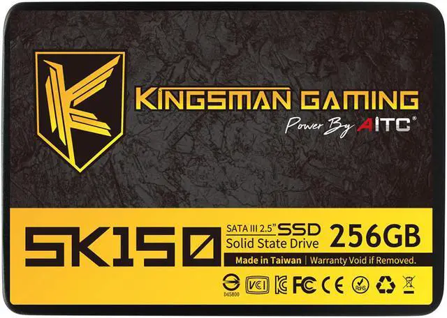 Main image of AITC KINGSMAN SK150 2.5" 256GB Performance Boost SATA III 3D NAND Internal Solid State Drive (SSD)