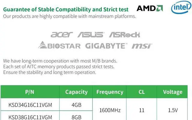 Alt view image 4 of 5 - KINGSMAN 8GB 240-Pin DDR3 SDRAM DDR3 1600 (PC3 12800) Micron Chipset Desktop Memory Model