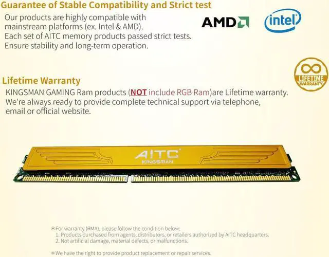 Alt view image 4 of 4 - KINGSMAN 4GB 240-Pin DDR3 SDRAM DDR3L 1600 (PC3L 12800) Micron Chipset Desktop Memory Model