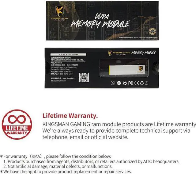 Alt view image 5 of 5 - KINGSMAN DDR4 2666MHz PC4-21300 Unbuffered Non-ECC 1.2V CL19 260 Pin 4GB SODIMM Laptop Notebook Computer Memory RAM Module Upgrade