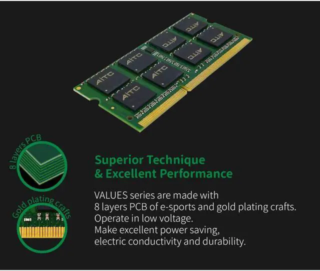 Alt view image 3 of 5 - KINGSMAN 4GB 204-Pin DDR3 SO-DIMM DDR3L 1600 (PC3L 12800) Laptop Memory Model