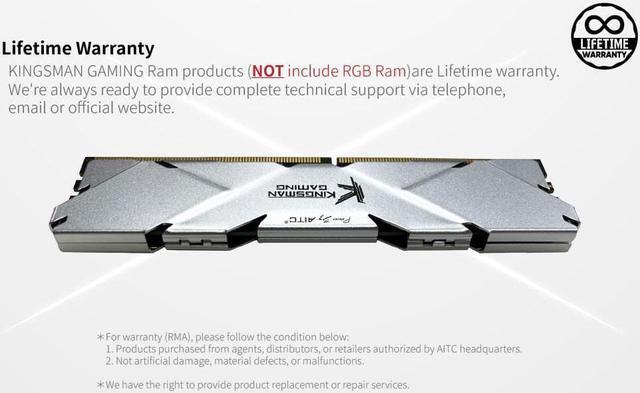 KINGSMAN 16GB (8GB x 2) 288-Pin PC RAM DDR4 3200 (PC4 25600 KINGSMAN 16GB (8GB x 2) 288-Pin PC RAM DDR4 3200 (PC4 25600
