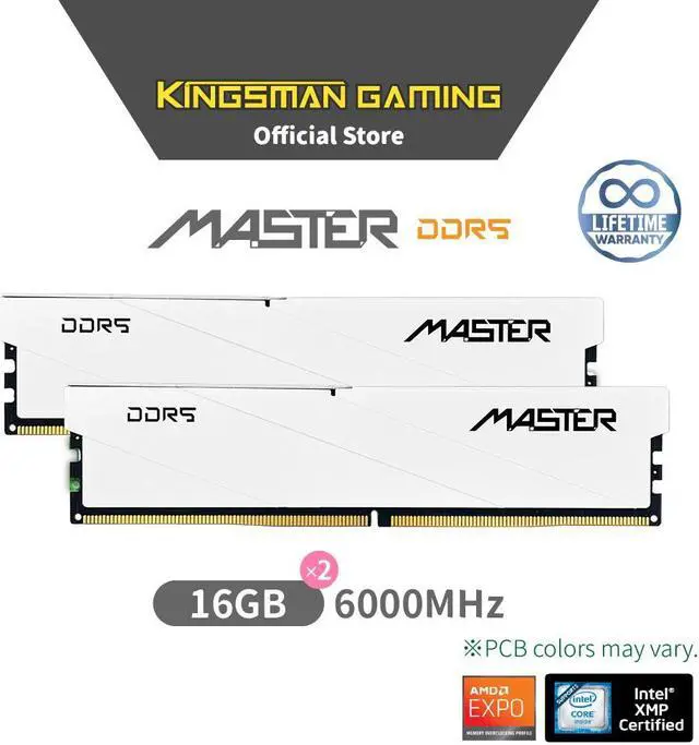 Alt view image 2 of 5 - KINGSMAN MASTER 32GB (16GB x 2) 288-Pin PC RAM DDR5 6000 (PC5 48000) Desktop Memory Model KSD516G60C422MST