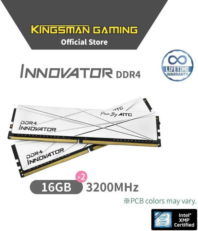 Alt view image 2 of 6 - KINGSMAN INNOVATOR 32GB(16GBX2) 288-Pin PC RAM DDR4 3200 (PC4 25600) Desktop Memory - High-Speed RAM for Enhanced Performance and Compatibility