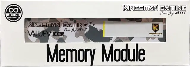 Alt view image 7 of 7 - AITC KINGSMAN VALUE V 16GB 288-Pin PC RAM DDR5 5600 (PC5 44800) Desktop Memory Model (KSD516G56C46UBD)