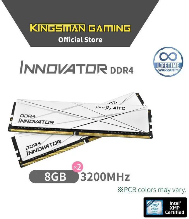 Alt view image 2 of 6 - KINGSMAN INNOVATOR 16GB(8GBX2) 288-Pin PC RAM DDR4 3200 (PC4 25600) Desktop Memory - High-Speed RAM for Enhanced Performance and Compatibility