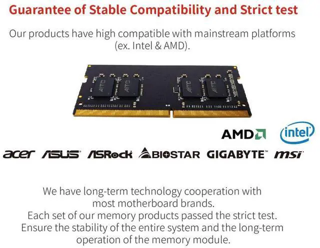 Alt view image 4 of 4 - KINGSMAN 32GB 260-Pin DDR4 SO-DIMM DDR4 3200 (PC4 25600) Laptop Memory Model