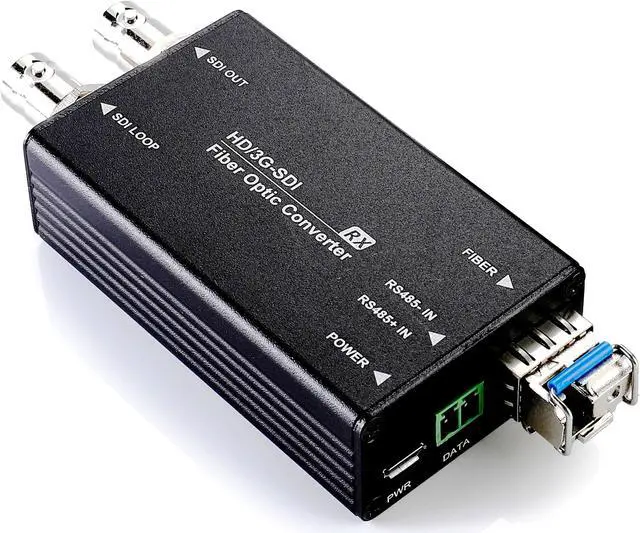 Main image of BENESTON Mini HD-SDI Fiber Converter / DVB-ASI / CCTV / Broadcast / LC / Single Mode / Audio Support / Micro-USB / USB