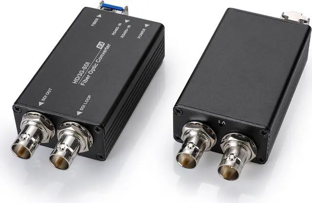 Alt view image 3 of 4 - BENESTON Mini HD-SDI Fiber Converter / DVB-ASI / CCTV / Broadcast / LC / Single Mode / Audio Support / Micro-USB / USB