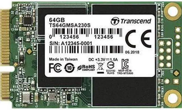 Alt view image 6 of 10 - Transcend 230S 64 GB Solid State Drive - SATA (SATA/600) - Internal - mSATA