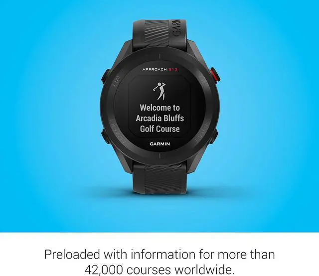 Alt view image 12 of 15 - Garmin Approach S12, Easy-to-Use GPS Golf Watch, 42k+ Preloaded Courses, Black, 010-02472-00