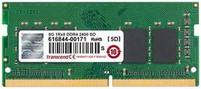 Alt view image 2 of 2 - Transcend 8GB (1 x 8GB) 2400 MHz CL17 1.2v DDR4 Memory (TS1GSH64V4B)