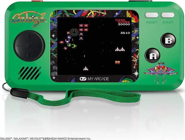 Alt view image 14 of 15 - My Arcade Galaga Pocket Player Portable Handheld with 3 Games: Galaga, Galaxian, & Xevious