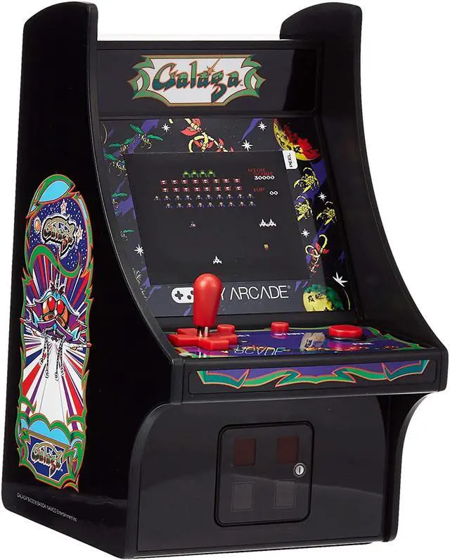 Alt view image 20 of 20 - MY ARCADE BANDAI NAMCO GALAGA 6" Micro Arcade Machine Portable Handheld Video Game