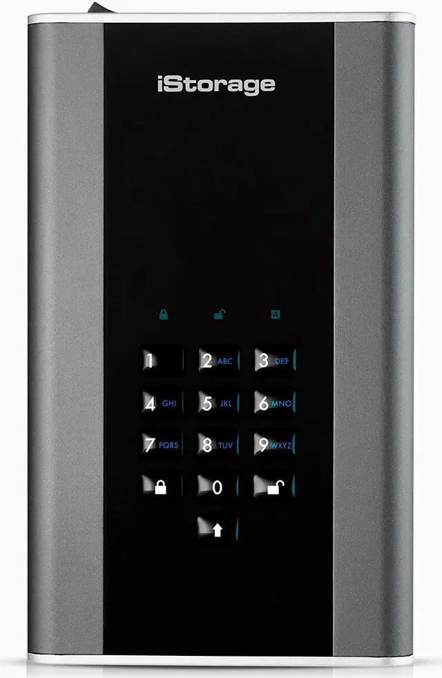 Alt view image 4 of 8 - iStorage diskAshur DT2 10TB Secure encrypted desktop hard drive - FIPS Level 3 certified, Password protected, military grade hardware encryption IS-DT2-256-10000-C-X